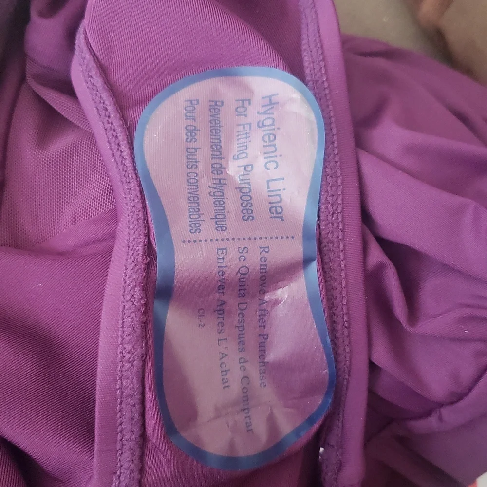 New Purple Tummy Control Vacation Ready Convertible Straps Slimming Swimsuit - Picture 3 of 6